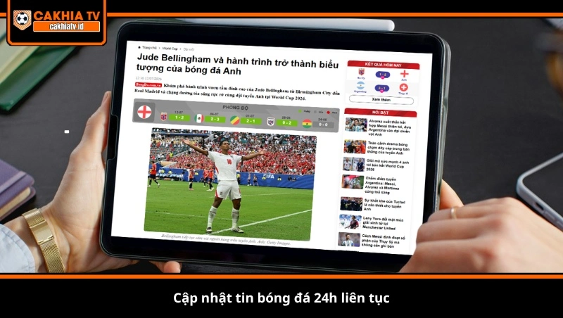 Cập nhật tin bóng đá 24h liên tục
