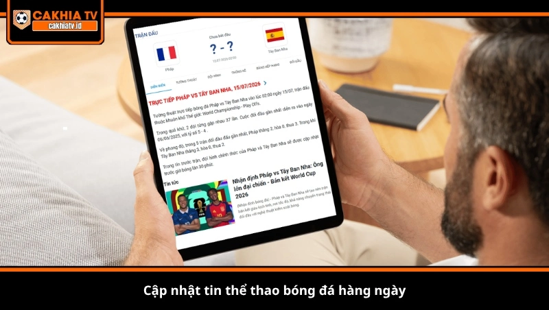 Cập nhật tin thể thao bóng đá hàng ngày