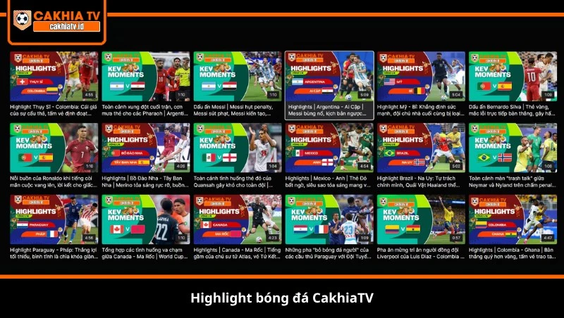 highlight bóng đá Cakhia TV