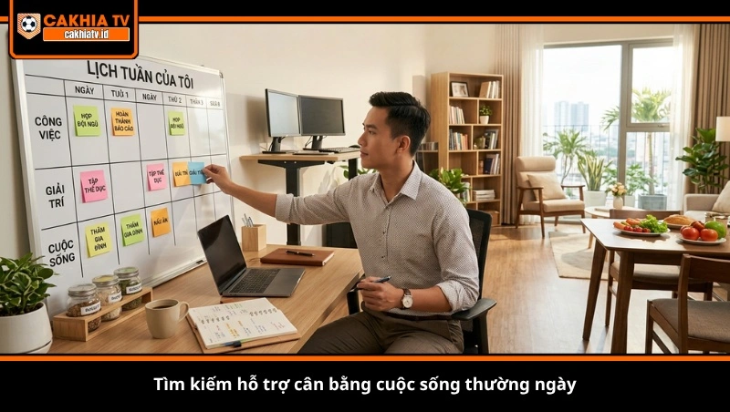 Tìm kiếm hỗ trợ cân bằng cuộc sống thường ngày