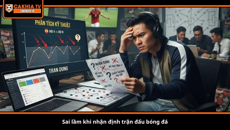 Sai lầm khi nhận định trận đấu bóng đá